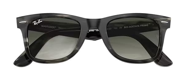 Ray-Ban RB2140F 136071 Sunglasses Striped Grey 52mm Men 2