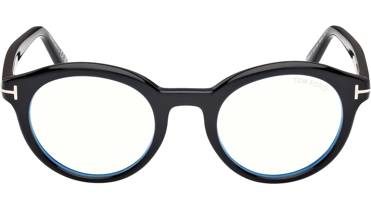 Tom Ford FT6061B 001 Eyeglasses Shiny Black 50mm Unisex 2