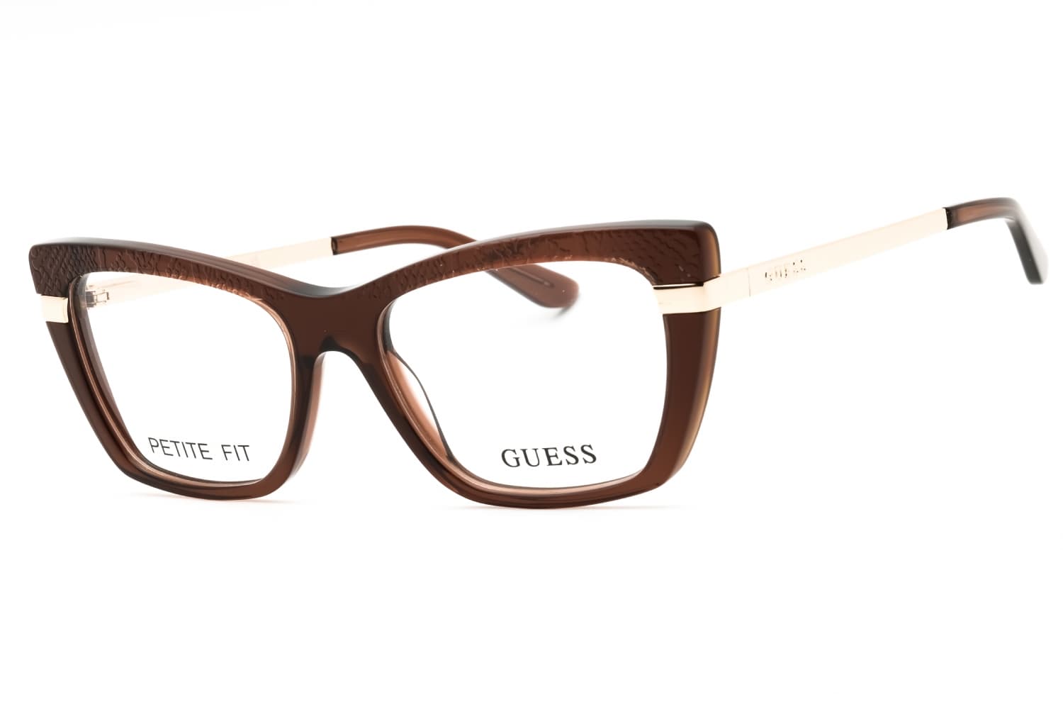 Guess GU50246 048 Eyeglasses Shiny Dark Brown 50mm Women