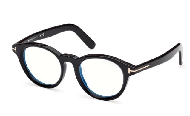 Tom Ford FT5931D-B 001 Eyeglasses Shiny Black 49mm Men