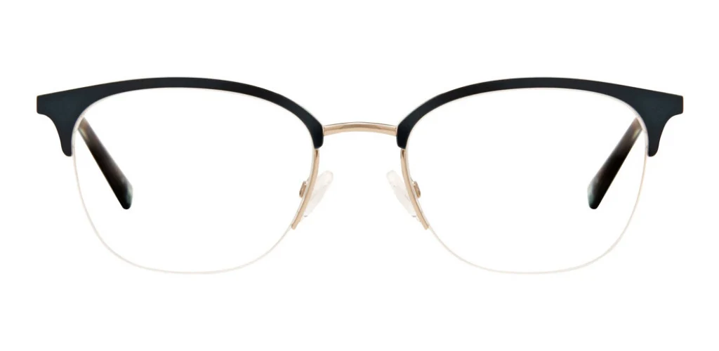 Banana Republic BR229 05F6 Eyeglasses Teal Gold 50mm Women 2