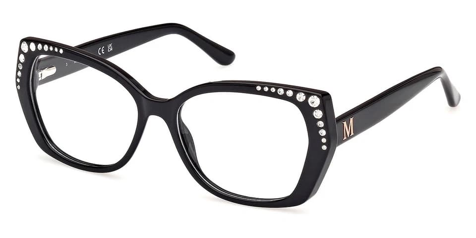 Marciano GM50001 001 Eyeglasses Shiny Black 56mm Women