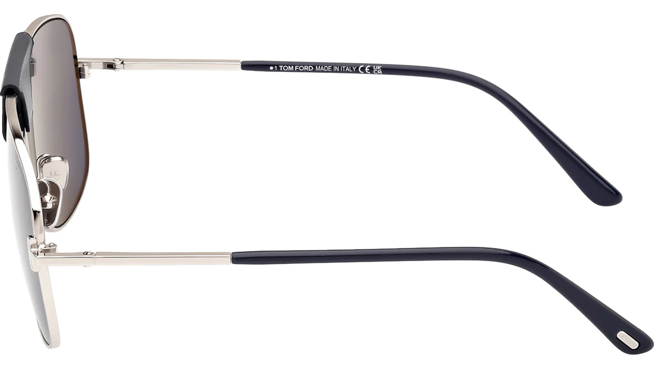 Tom Ford FT1096 16V Sunglasses Shiny Palladium 62mm Men 4