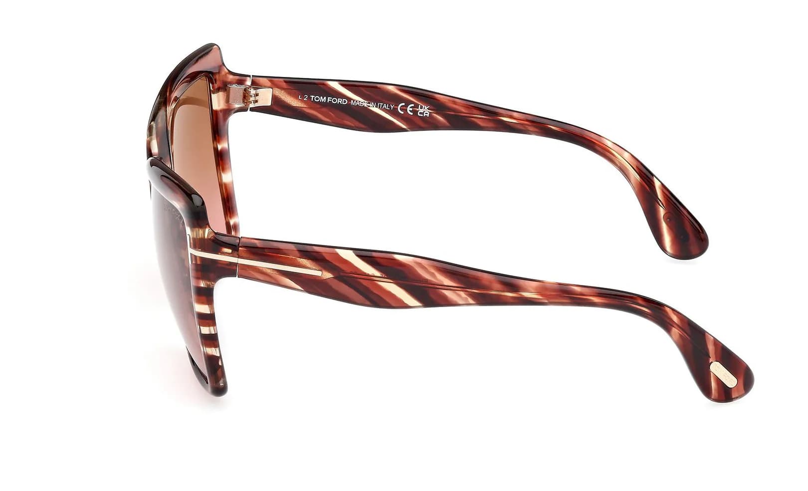 Tom Ford FT1195 Fiore 54F Sunglasses Red Havana 63mm Women 5