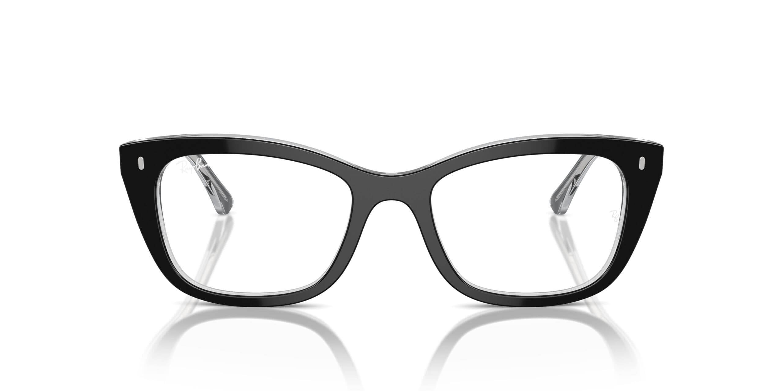 Ray-Ban RB5433 2034 Eyeglasses Black On Transparent 50mm Women 3