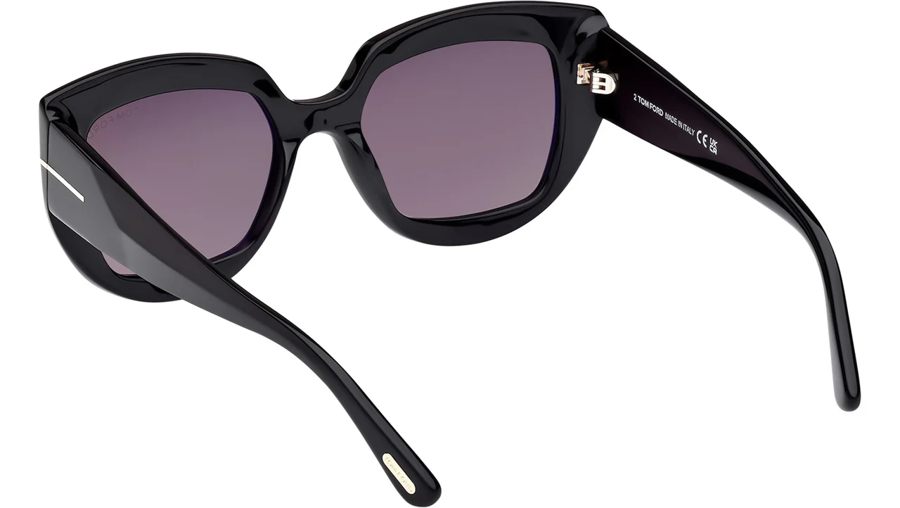 Tom Ford FT1192 01B Sunglasses Shiny Black 53mm Women 3