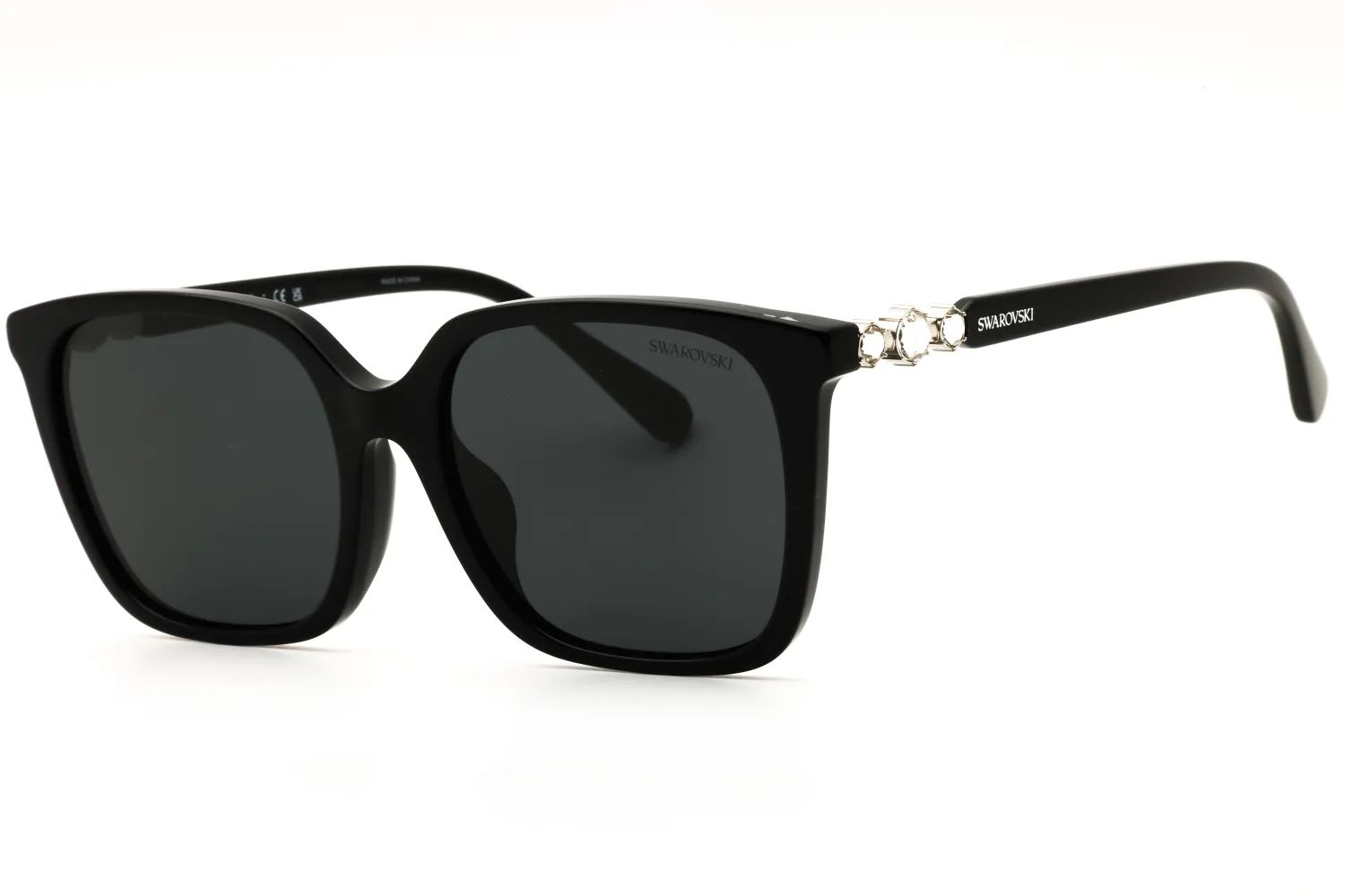 Swarovski SK6053D 103887 Sunglasses Black 55mm Women