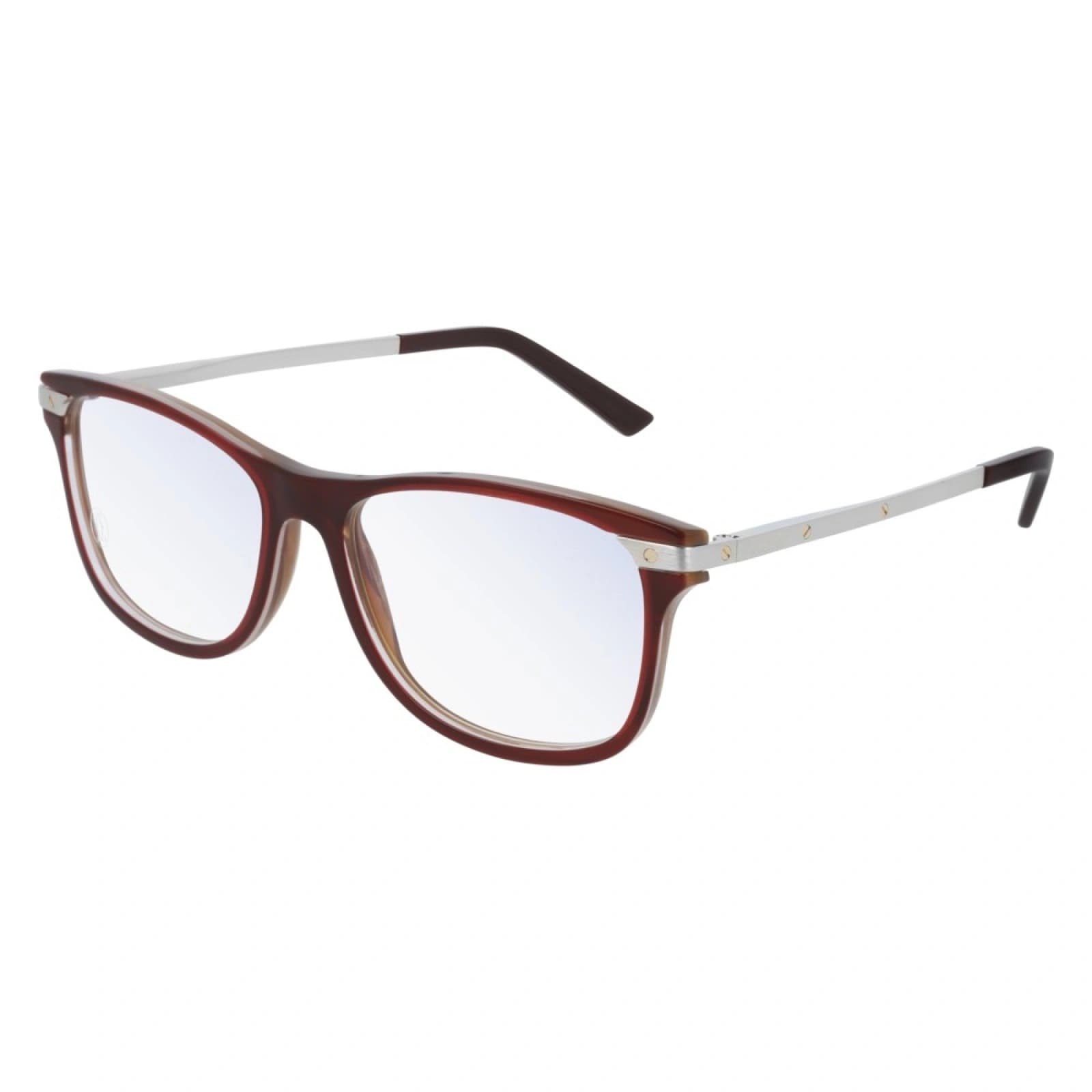 Cartier CT0106O 007 Eyeglasses Red 55mm Men