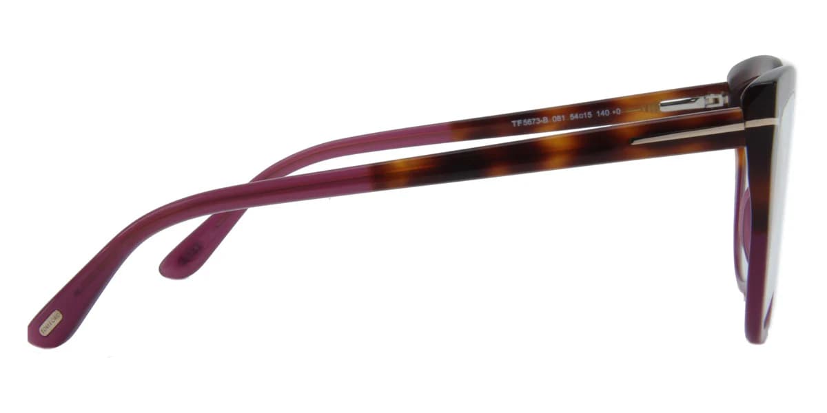 Tom Ford FT5673B 081 Eyeglasses Shiny Violet 54mm Women 3