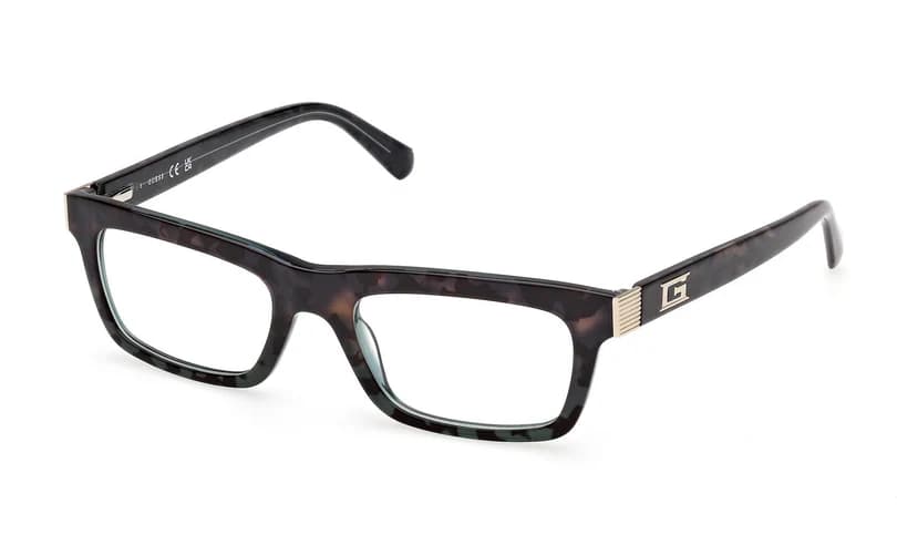 Guess GU50242 098 Eyeglasses Dark Green 53mm Men