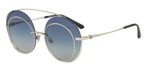 Giorgio Armani AR 6043 3045/4L Sunglasses Silver Men