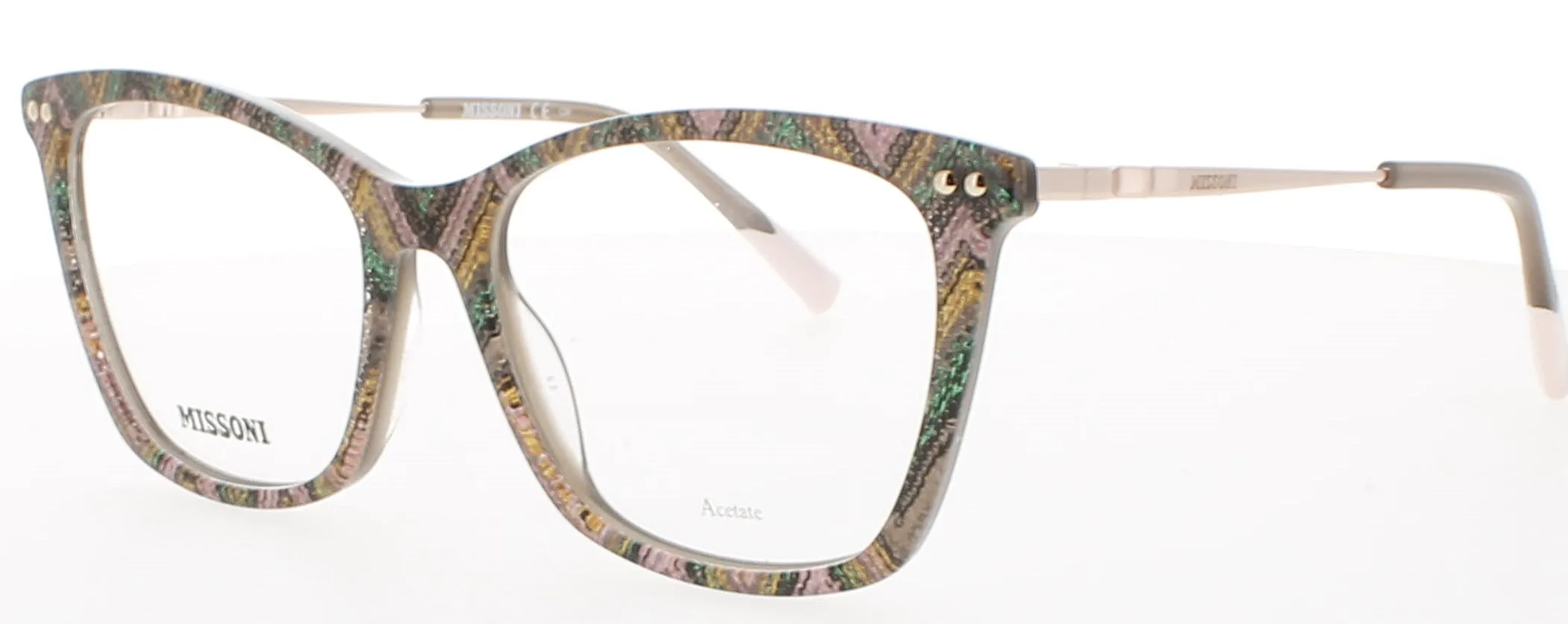 Missoni MIS 0108 01UK Eyeglasses Brown Green Patter 53mm Women