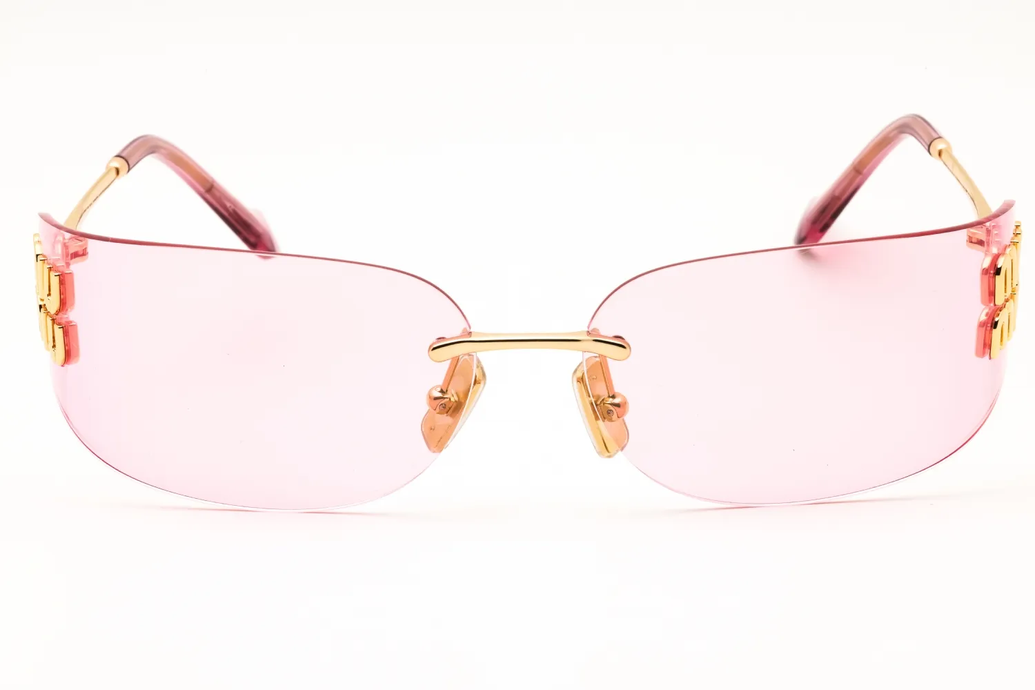 Miu Miu 0MU A51S 5AK90Y Sunglasses Gold 75mm Women 2