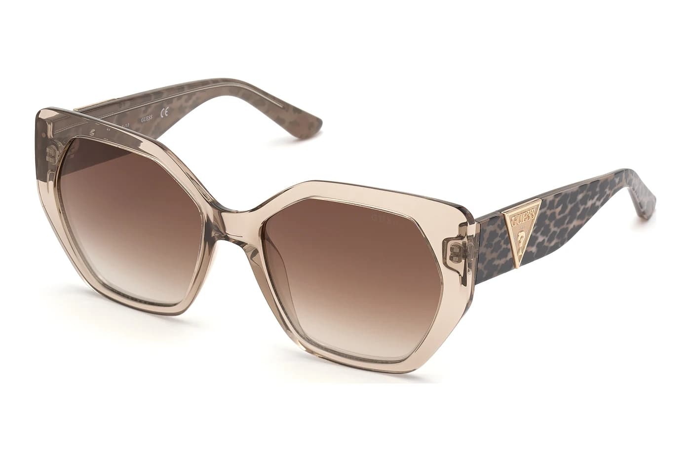 Guess GU7741 57G Sunglasses Shiny Beige 57mm Women
