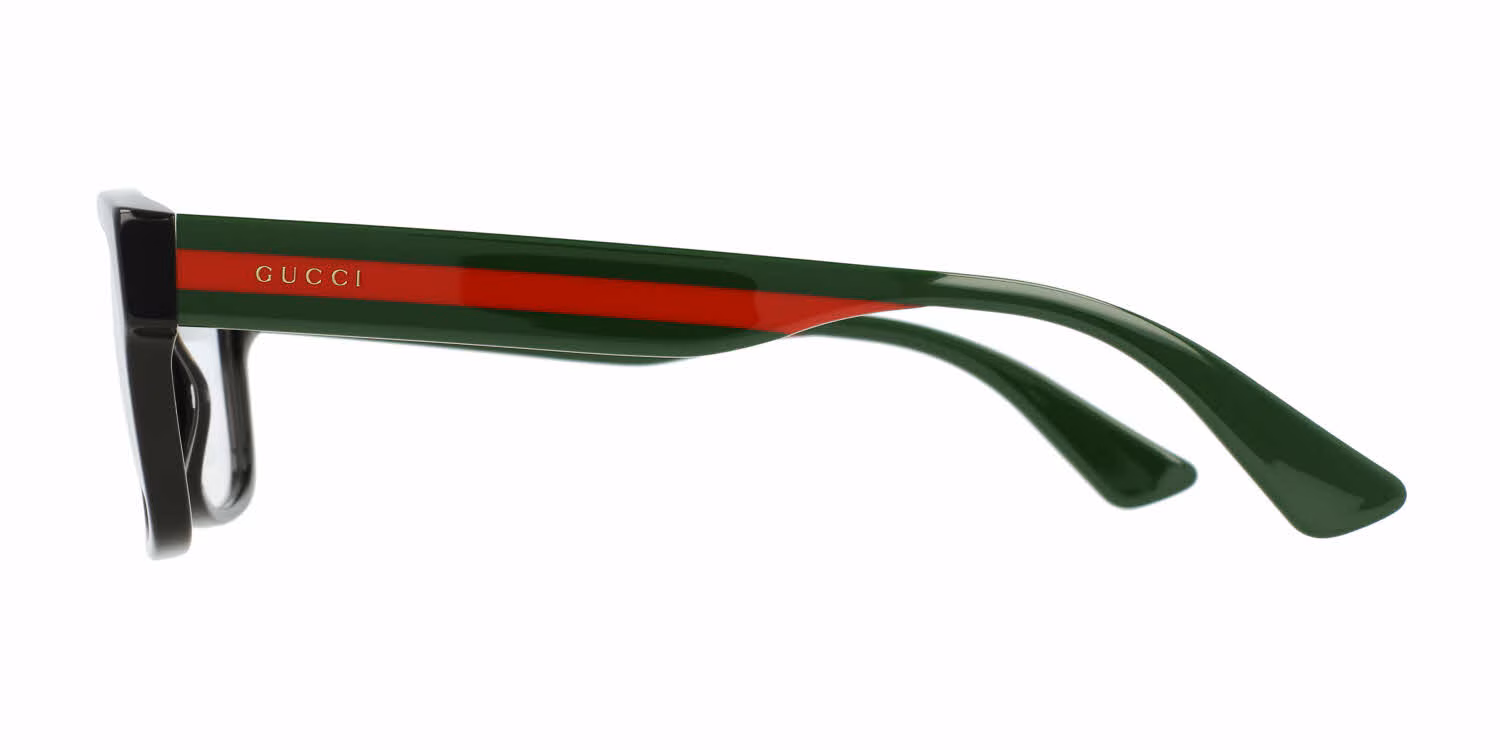 Gucci GG0343O 007 Eyeglasses Black Multicolor 57mm Men 4
