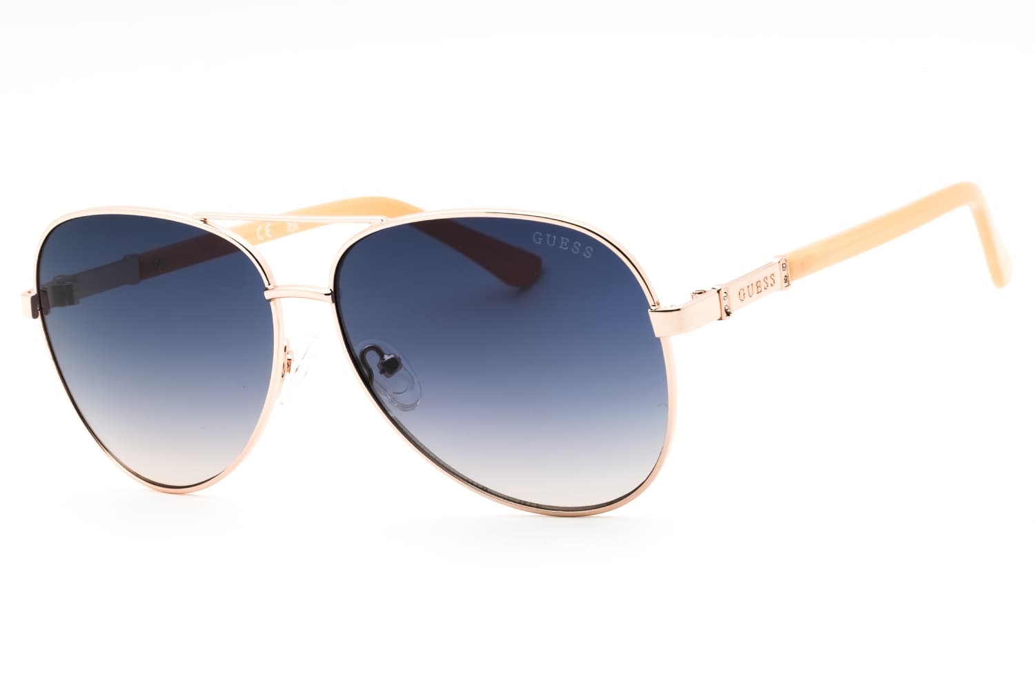Guess GU00173 28W Sunglasses Shiny Rose Gold 60mm Women