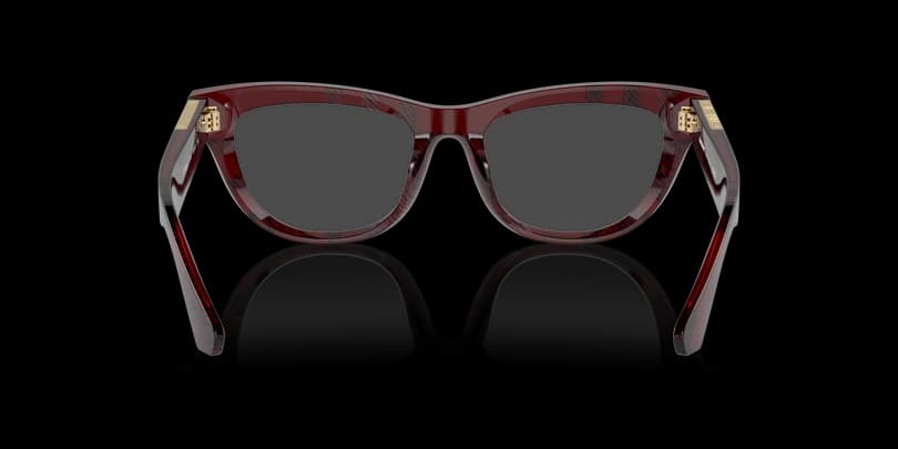 Burberry 0BE2406U 4115 Eyeglasses Transparent Red Checkered 50mm Women 4