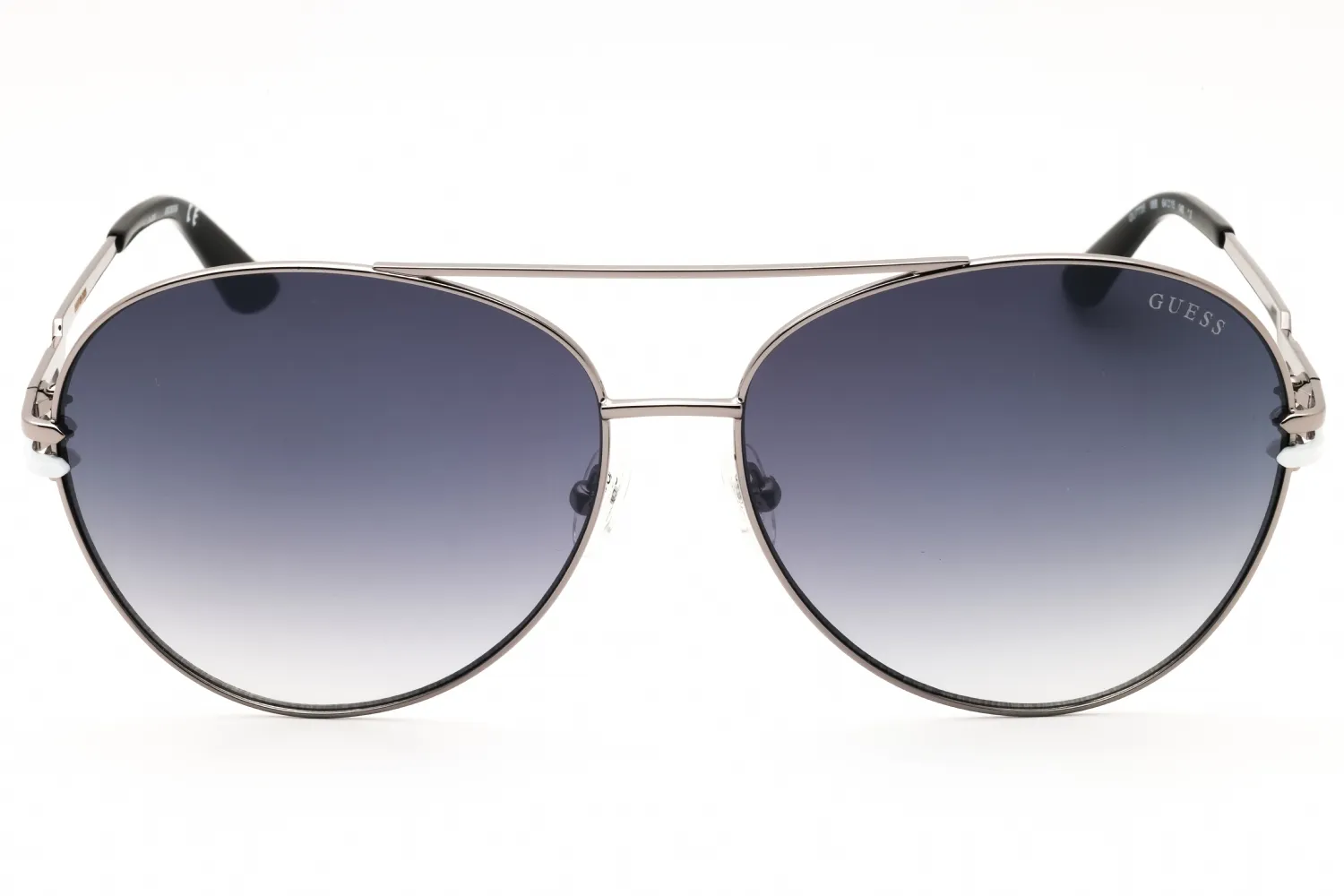 Guess GU7735 08B Sunglasses Shiny Gunmetal 64mm Women 2
