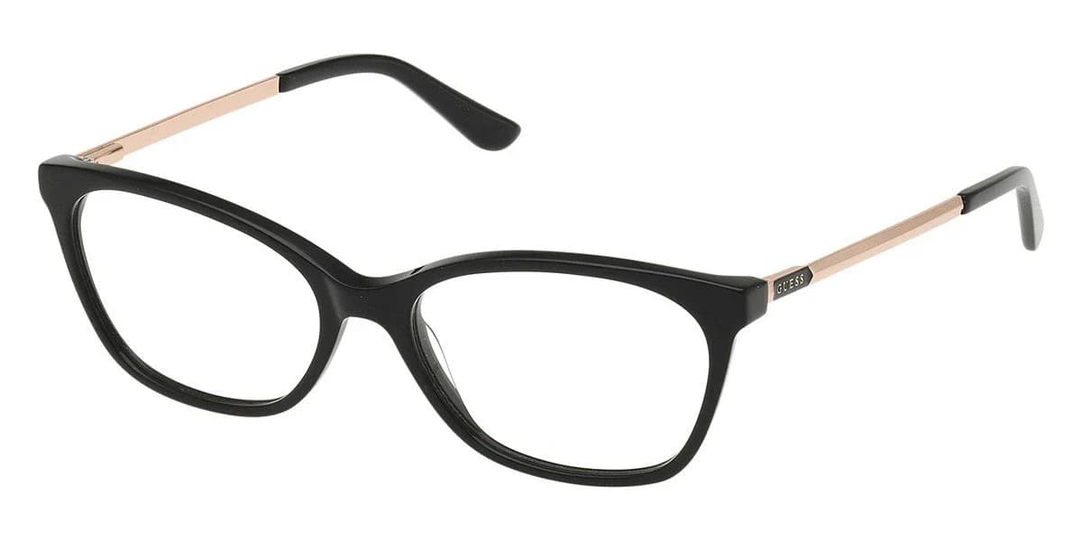 Guess GU50194 001 Eyeglasses Shiny Black 53mm Women