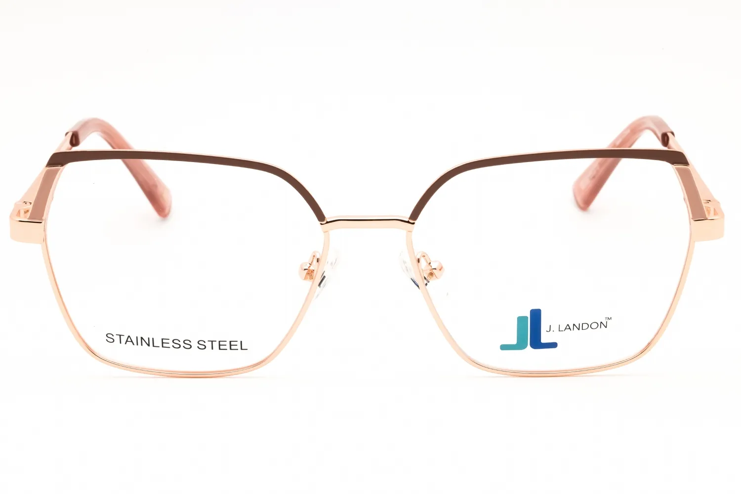 J. Landon JL50002 028 Eyeglasses Shiny Rose Gold 53mm Women 2