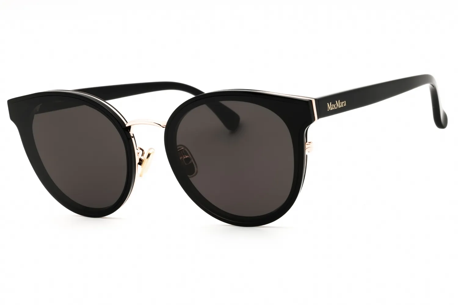 Max Mara MM0104-K 01A Sunglasses Shiny Black 63mm Women
