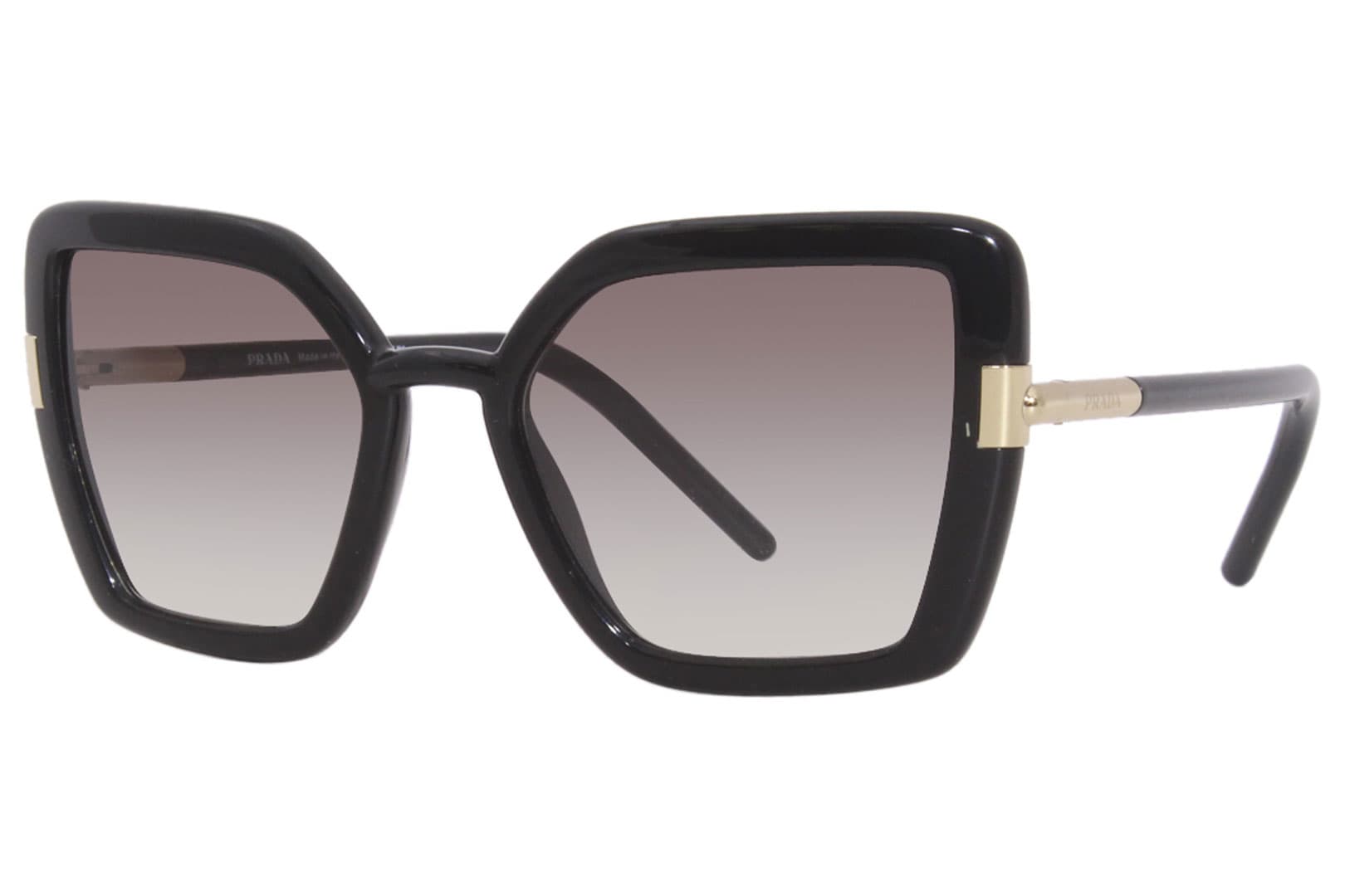 Prada SPR09W 1AB0A7 Sunglasses Black 54mm Women