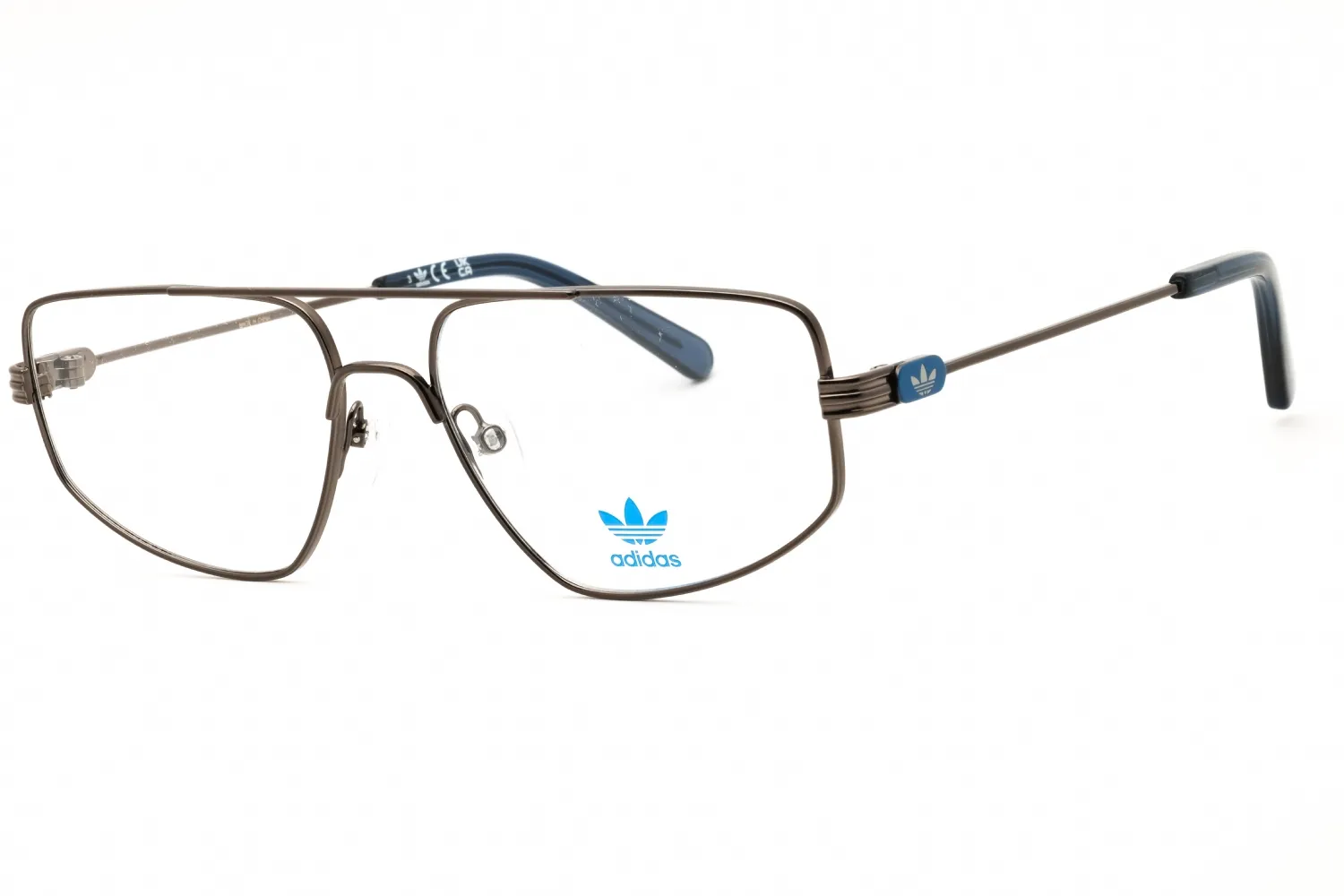Adidas OR5106 008 Eyeglasses Shiny Gunmetal 55mm Men