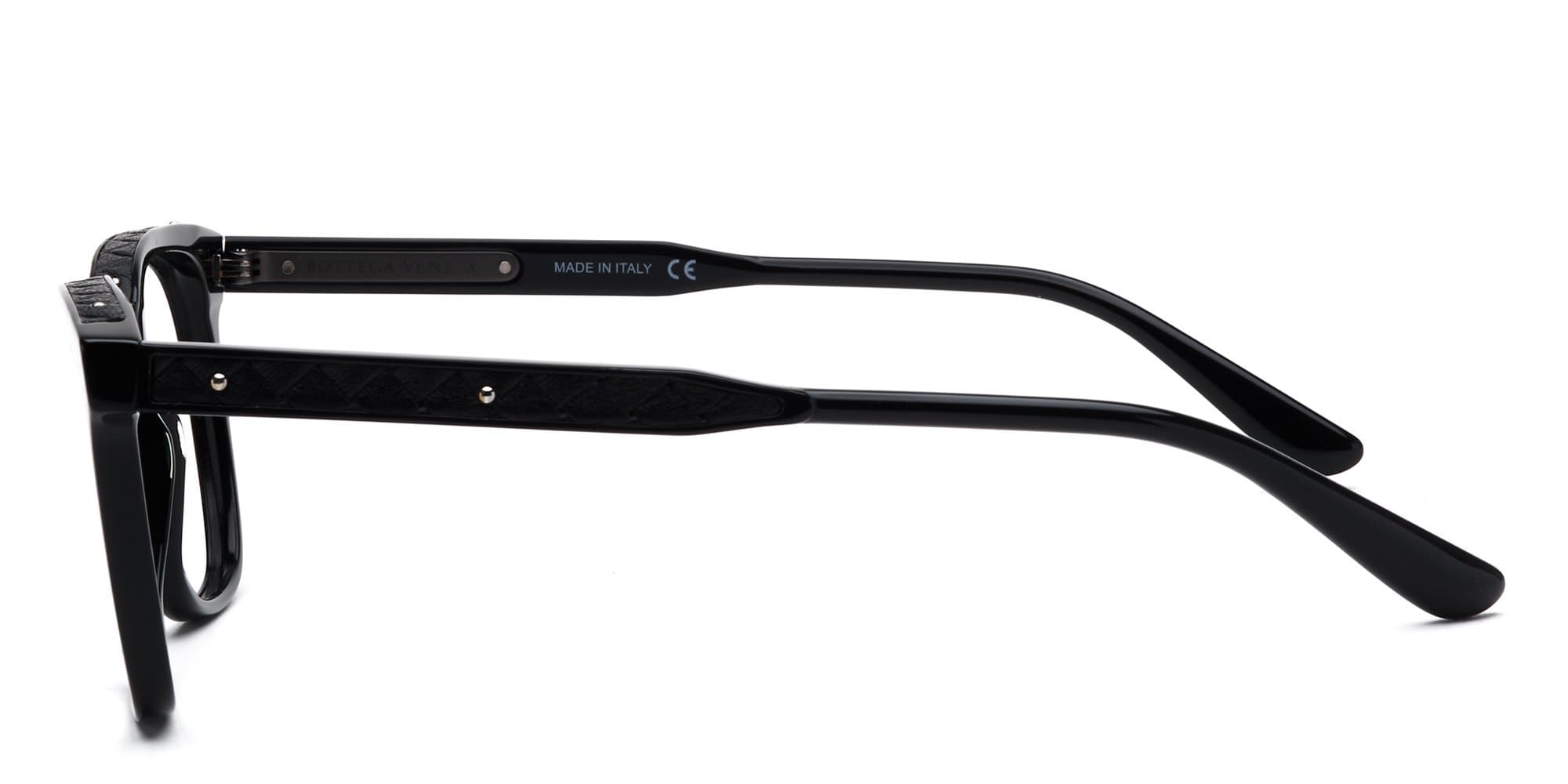 Bottega Veneta BV0070O 001 Eyeglasses Black 51mm Men 3
