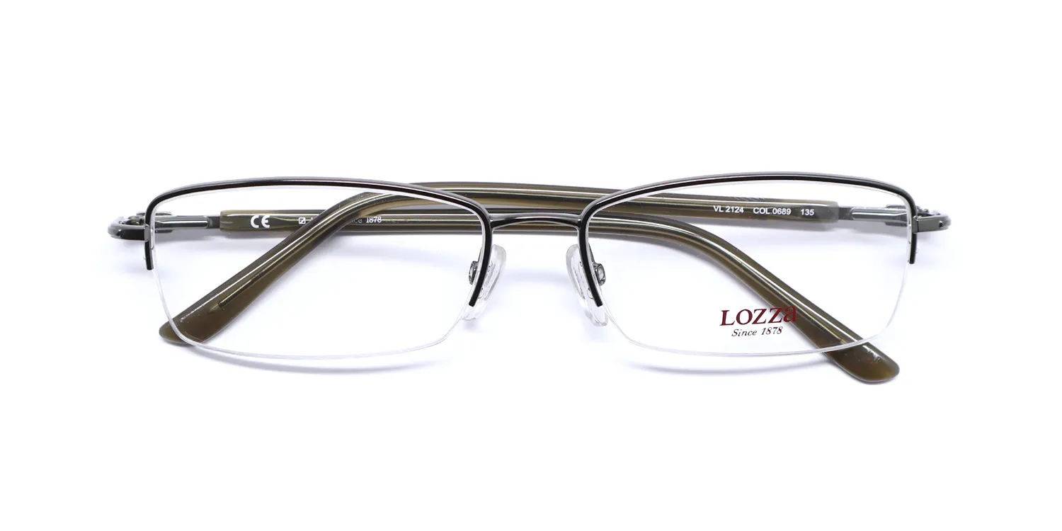 Lozza Vl2124 0689 Eyeglasses Gunmetal 54mm 2