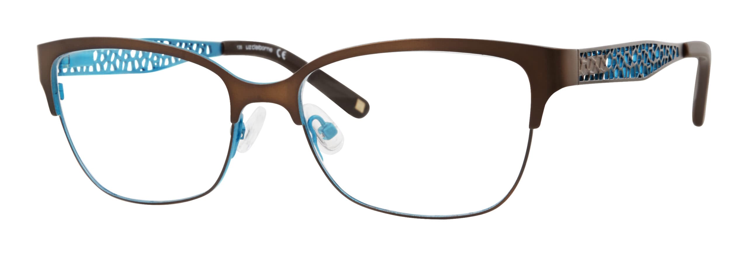 Liz Claiborne L 643 0XL7 Eyeglasses Brown Green 52mm Women