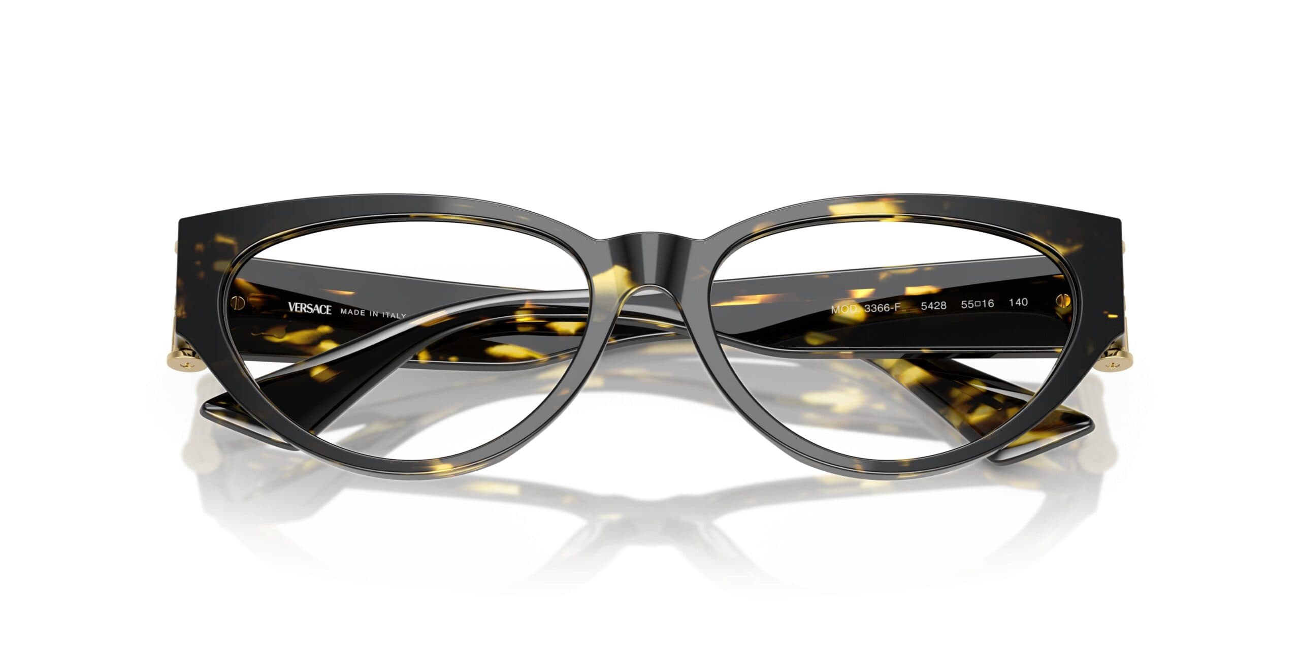 Versace 0VE3366F 5428 Eyeglasses Tortoise 55mm Women 5