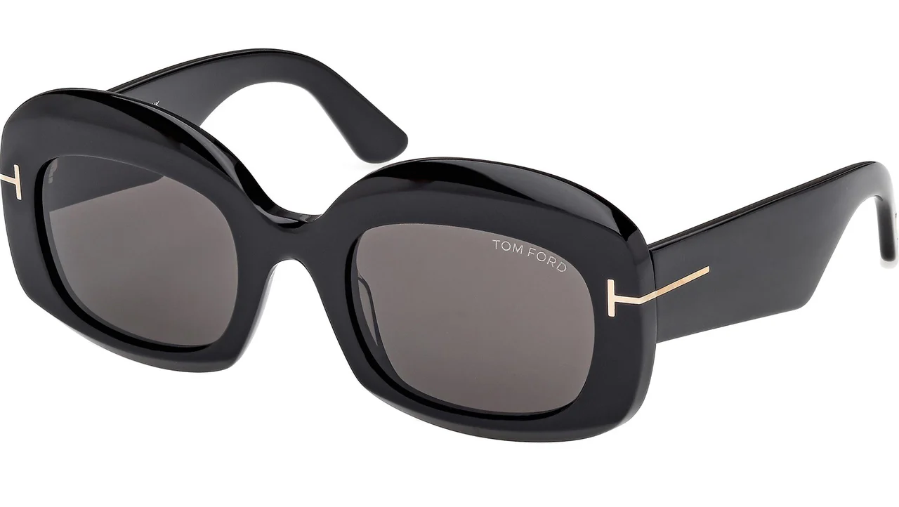 Tom Ford FT1219 01A Sunglasses Shiny Black 53mm Women