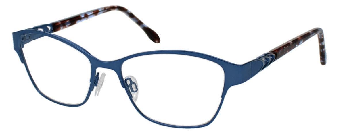 ClearVision Stamford Eyeglasses Blue Denim 54mm Women