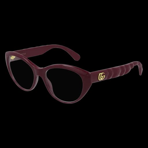 Gucci GG0812O 003 Eyeglasses Burgundy 54mm Women