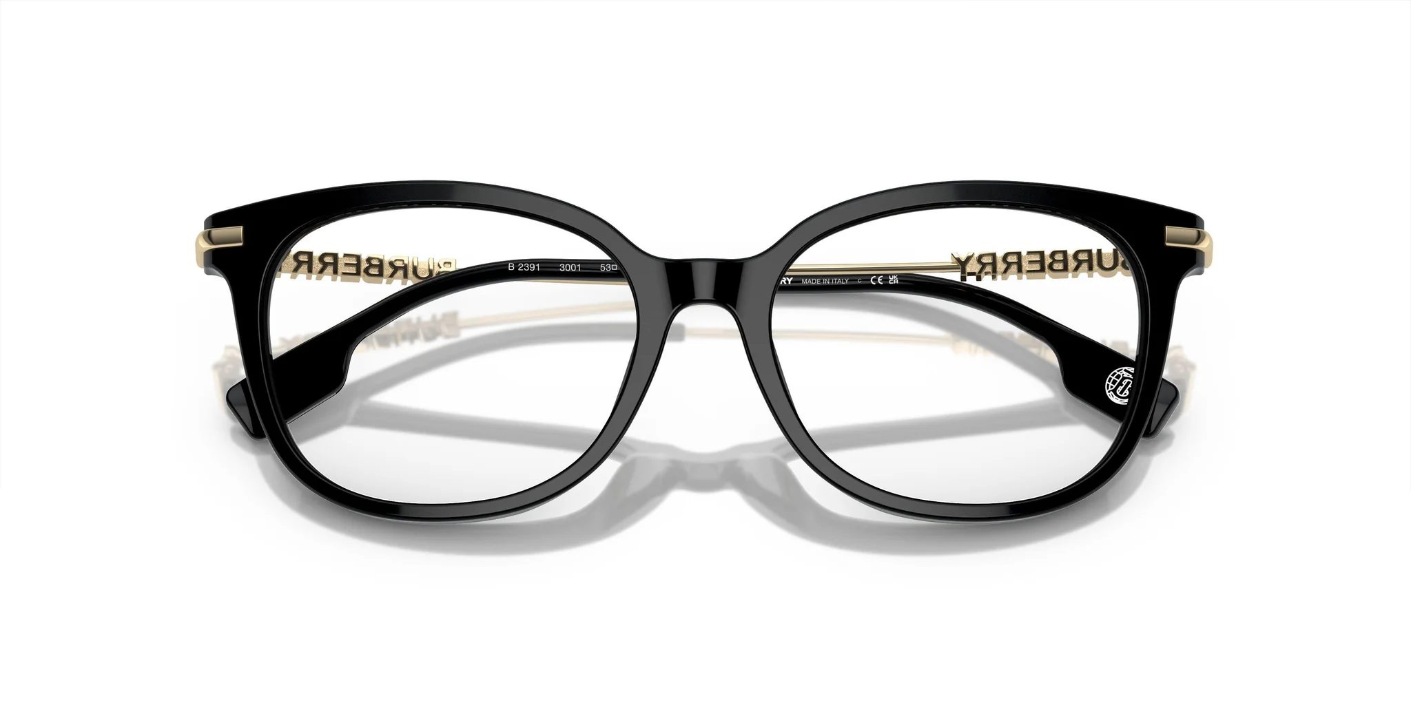 Burberry 0BE2391 3001 Eyeglasses Black 53mm Women 5