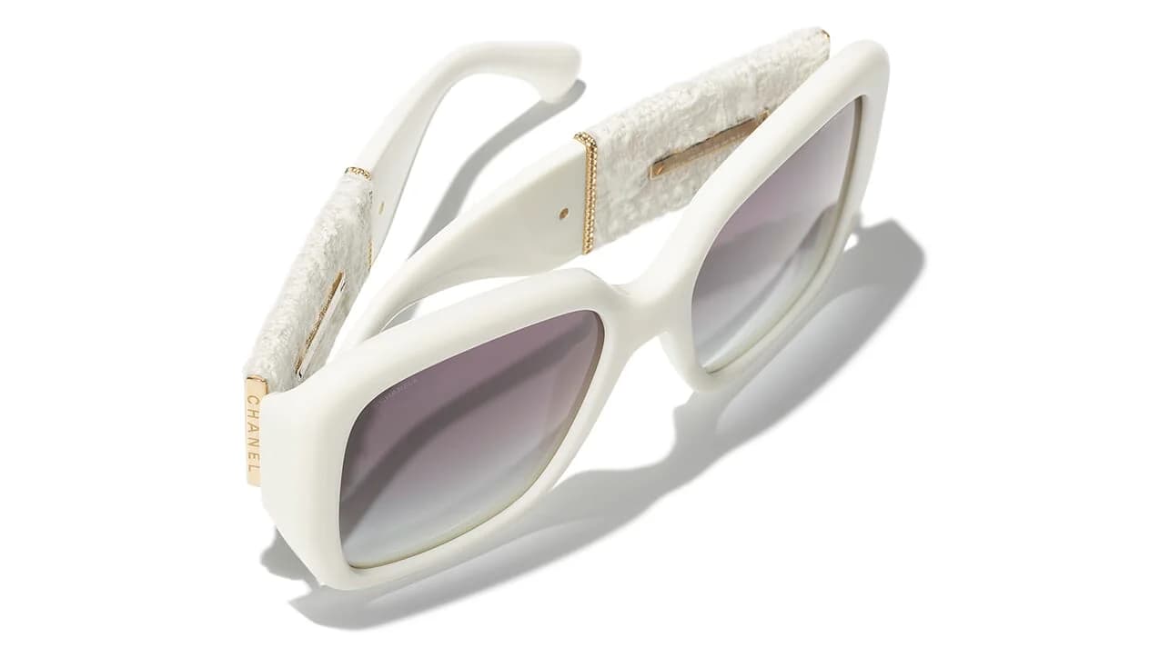 Chanel 5512-A c.1255/S6 Sunglasses White 140mm Unisex 4