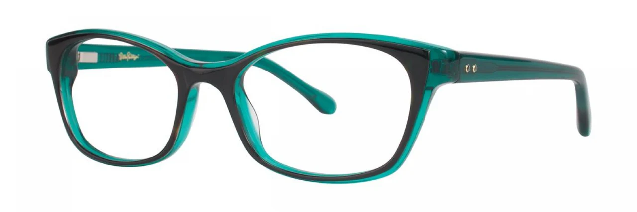 Lilly Pulitzer Wayland Eyeglasses Tortoise Aqua 50mm Women