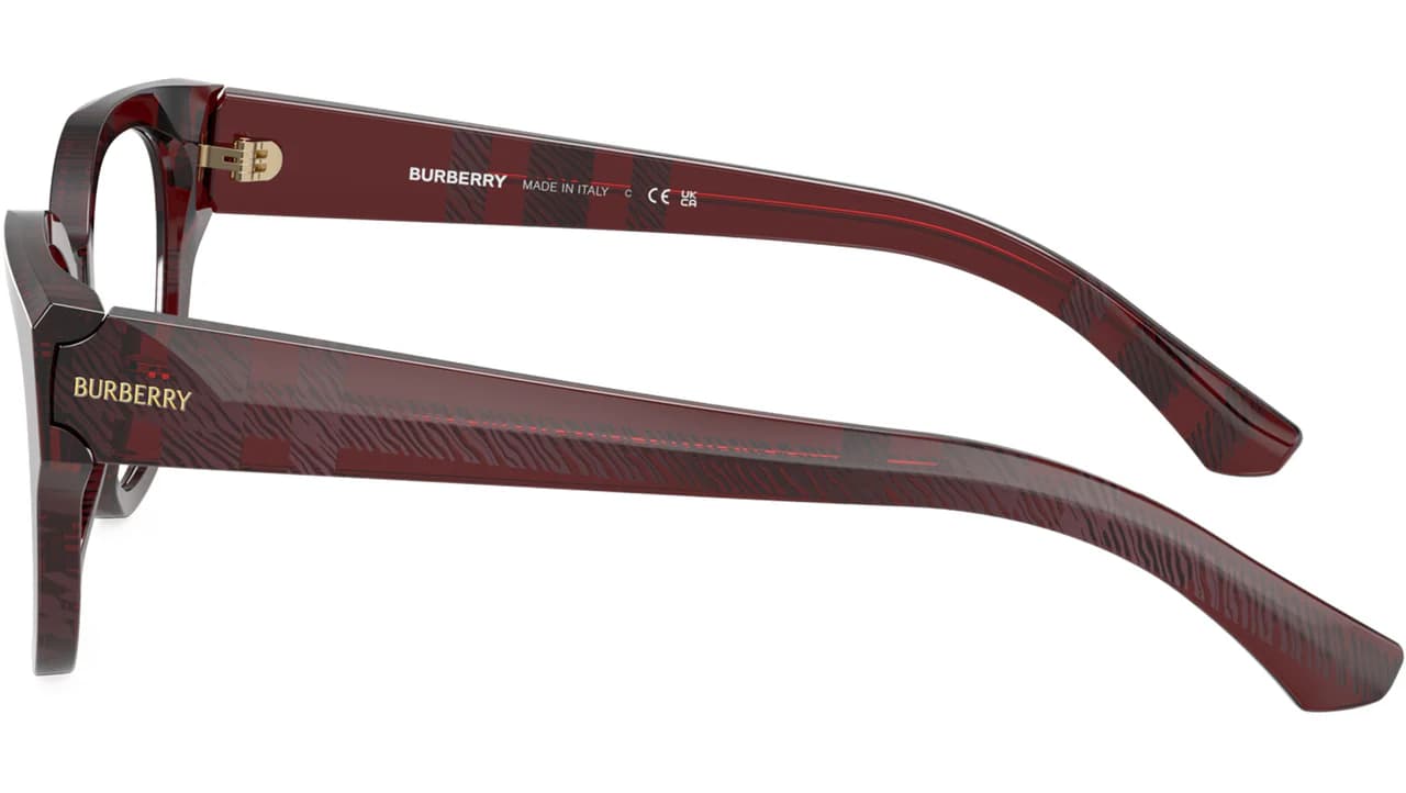 Burberry 0BE2421 4115 Eyeglasses Checkered Red 51mm Women 3