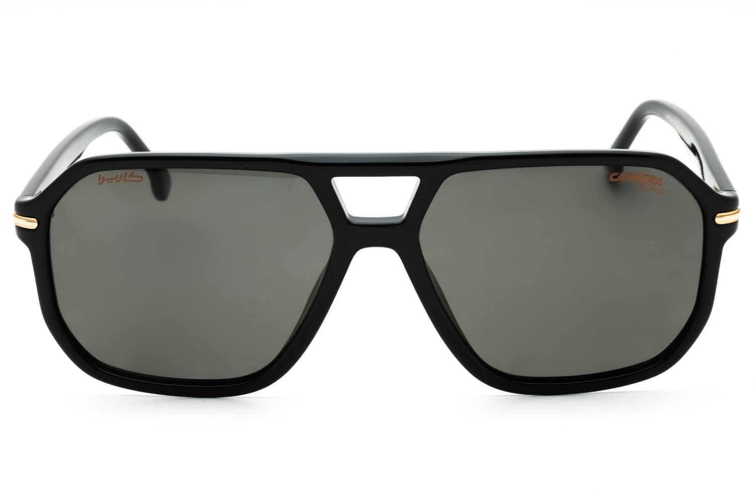 Carrera 302/S/N 02M2 Sunglasses Black Gold 59mm Men 2
