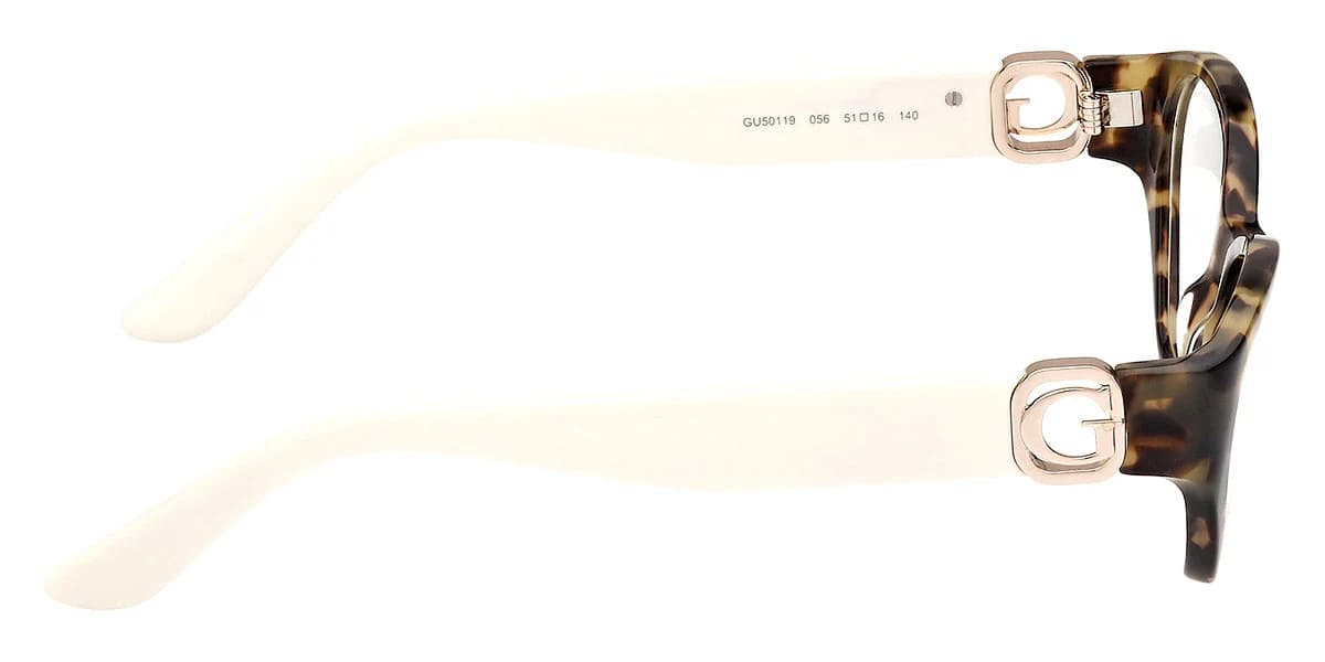 Guess GU50119 056 Eyeglasses Havana White 51mm Women 5