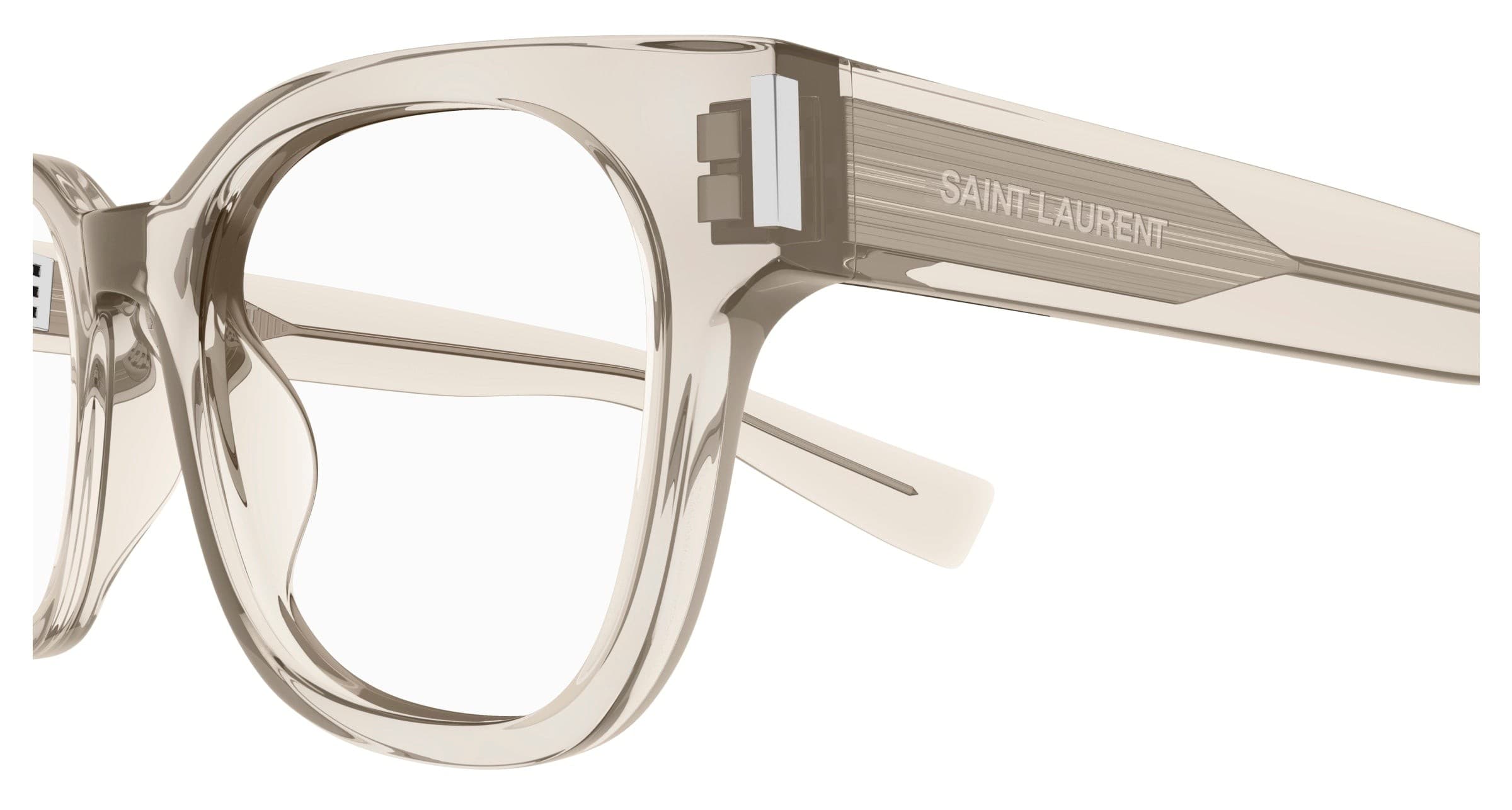 Saint Laurent SL722 004 Eyeglasses Beige 49mm Women 3