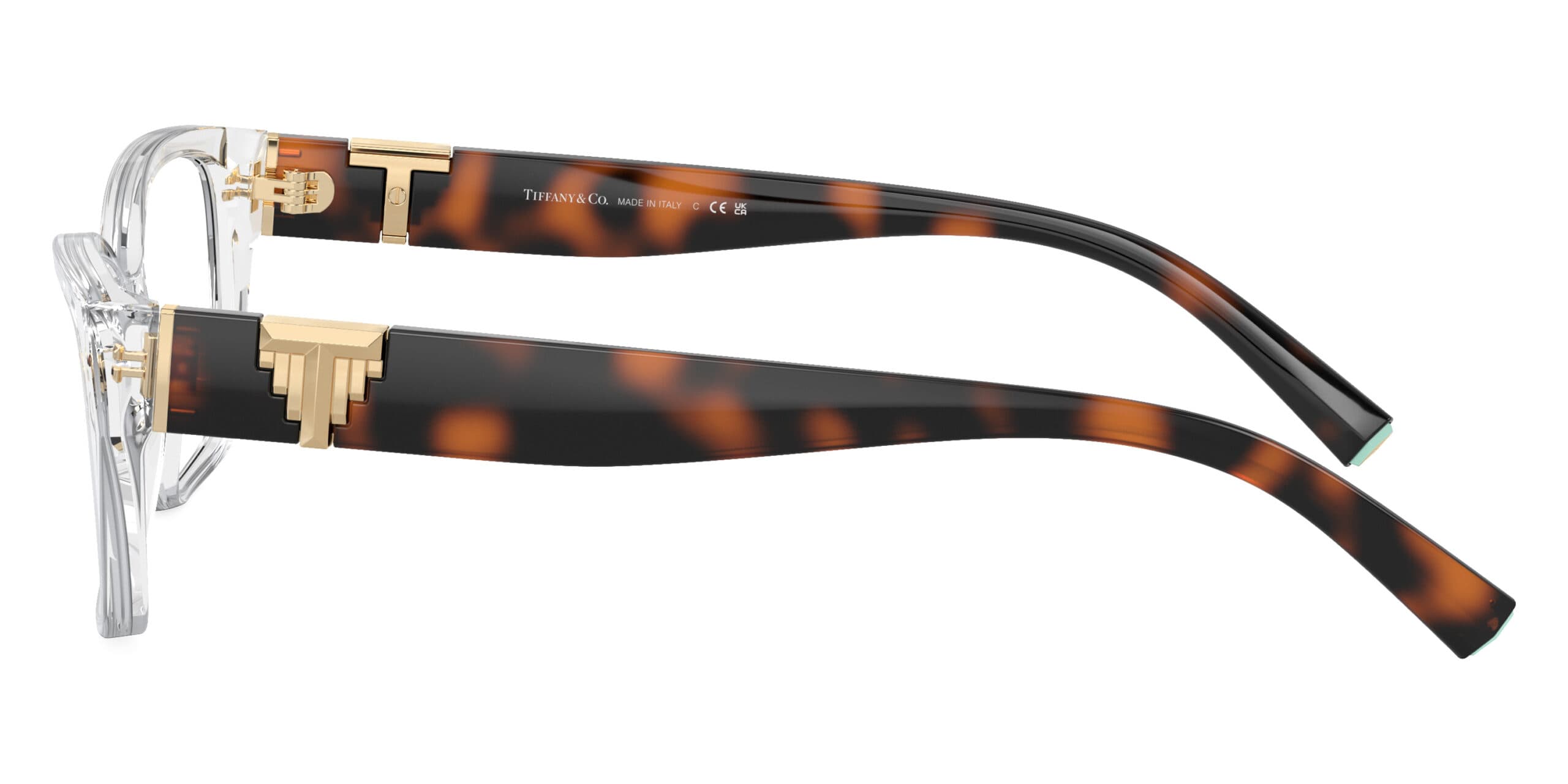 Tiffany & Co. TF2247 8047 Eyeglasses Crystal Havana 52mm Women 3