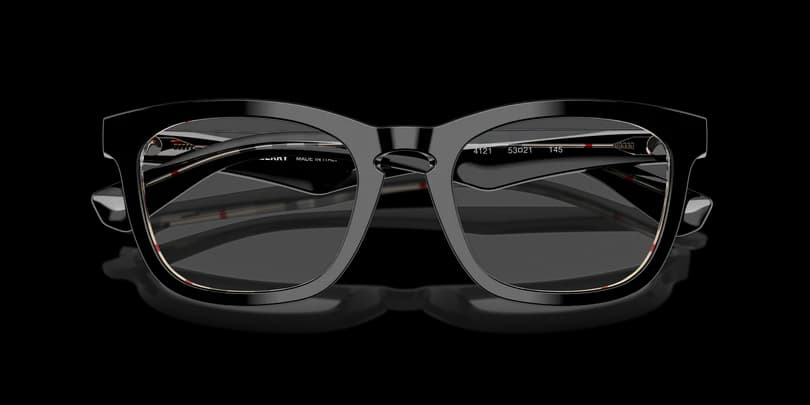 Burberry 0BE2417 4121 Eyeglasses Black On Vintage Checkered 51mm Men 5