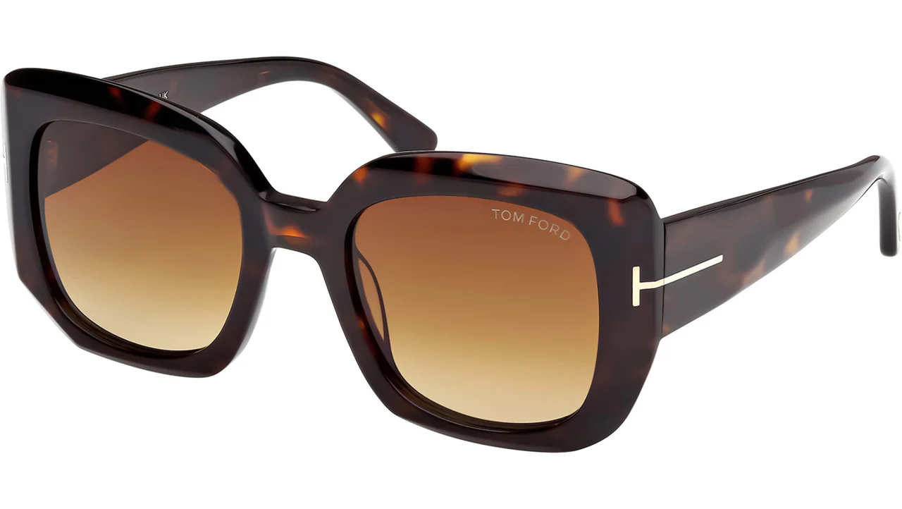 Tom Ford FT1220 52F Sunglasses Dark Havana 52mm Women