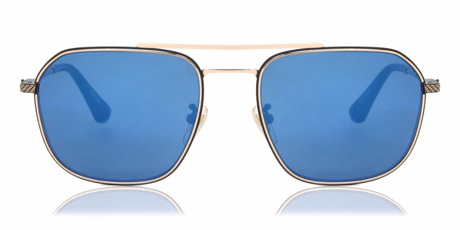 Police SPLF64 300B Sunglasses Black Gold 60mm Men 2