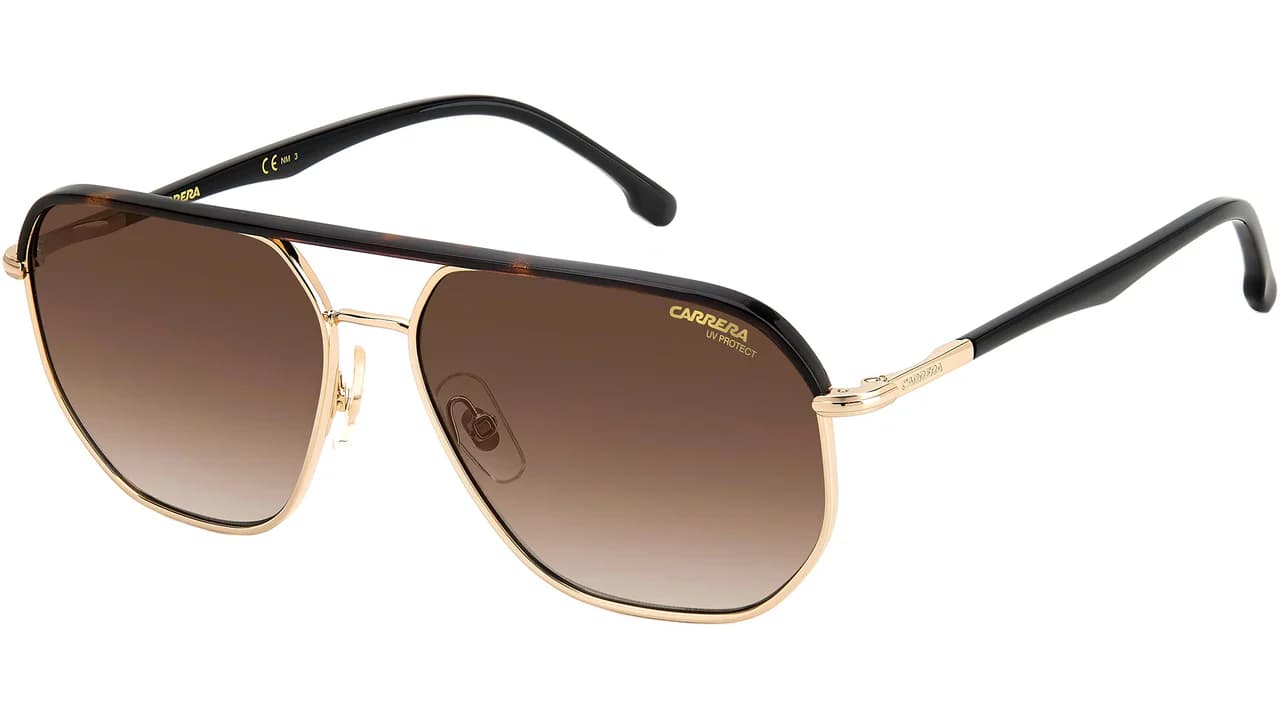 Carrera 304/S 006J Sunglasses Gold Havana 59mm Men