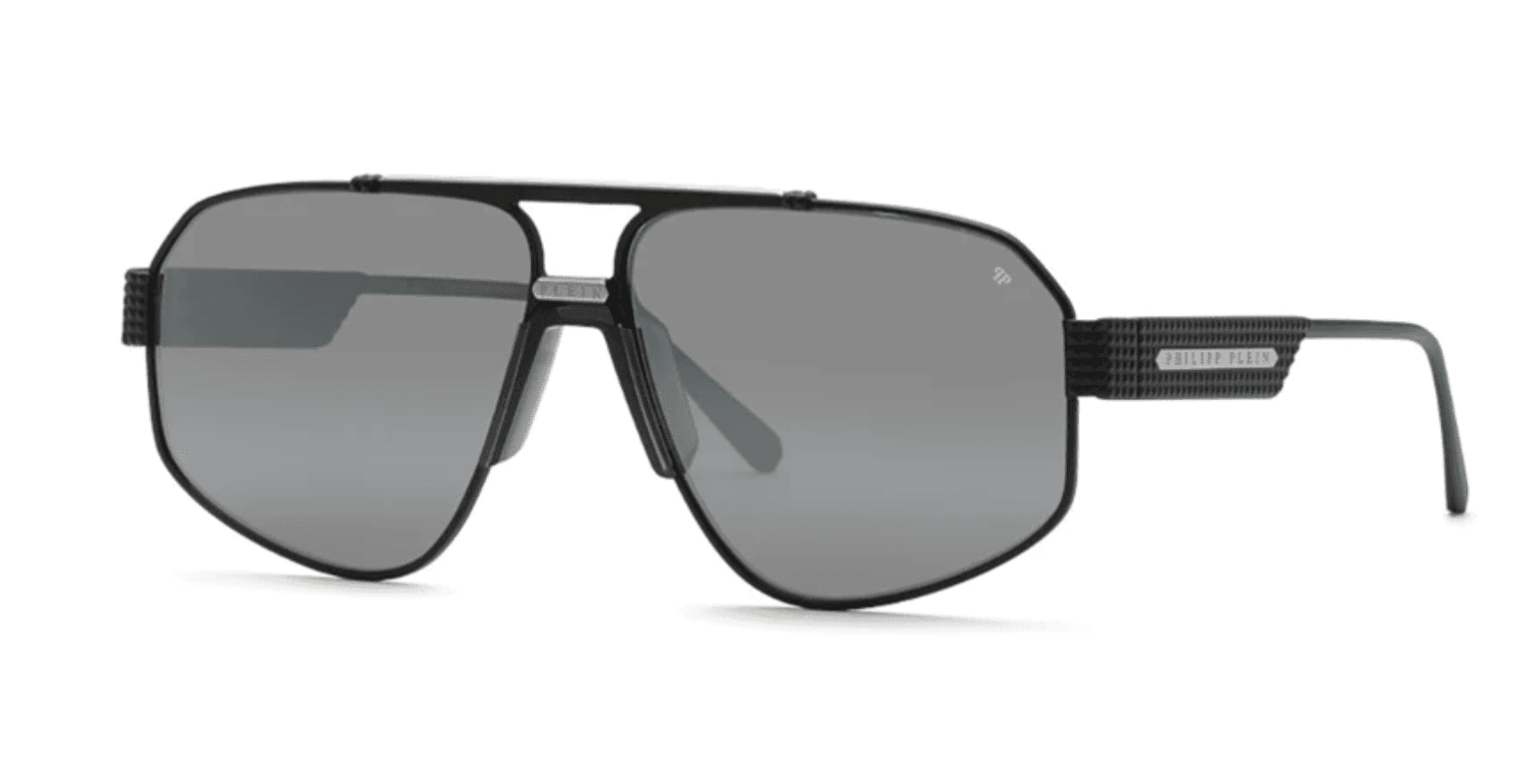 Philipp Plein SPP106M 541X Sunglasses Semi-matt Black 63mm Unisex