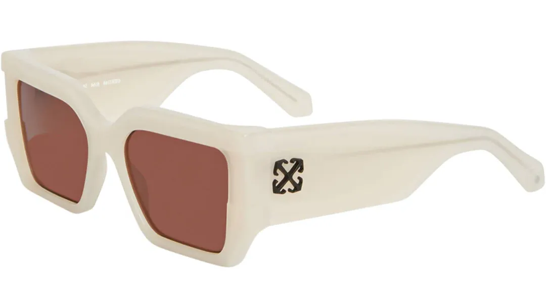 Off White DOVER Sunglasses Beige 56mm Unisex