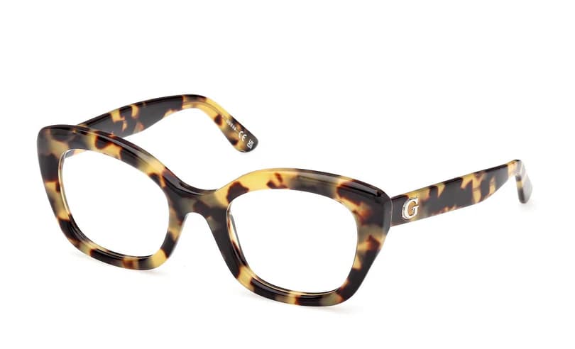 Guess GU50225 053 Eyeglasses Blonde Havana 51mm Women