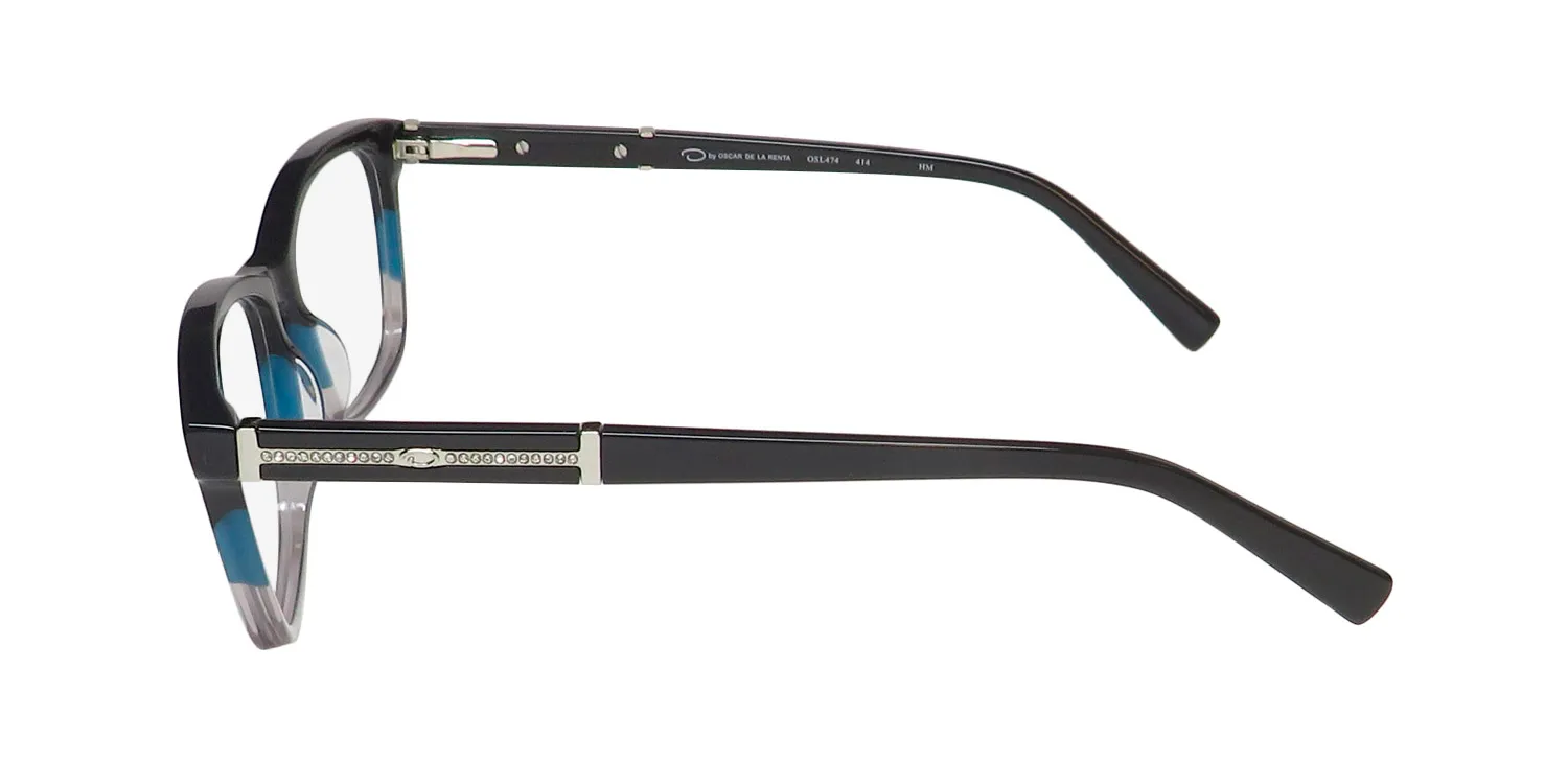 Oscar de la Renta Osl 474 414 Eyeglasses Navy Gradient 53mm 4